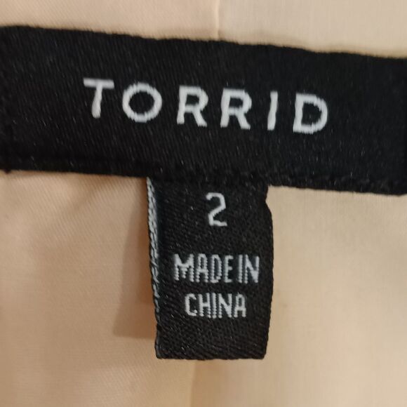 Torrid Pastel Pink Faux Leather Plus Sz Fully Lined Biker Jacket Sz 2 - Picture 7 of 10